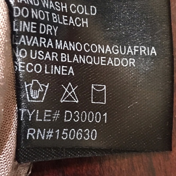 🆕 Xtaren Tan Faux Velvet Midi Dress-Lg (Junior) - Picture 5 of 6